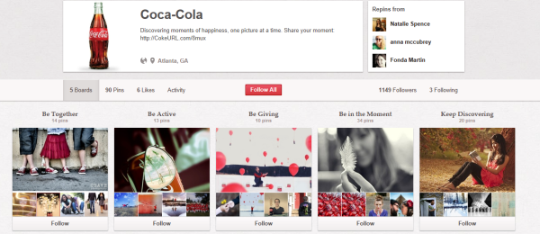 visual content coca cola