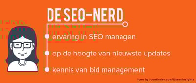 SEO nerd rol marketingteam