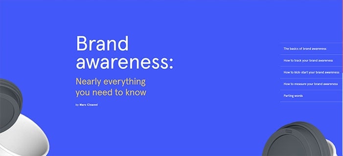voorbeeld 2 Typeform Brand awareness