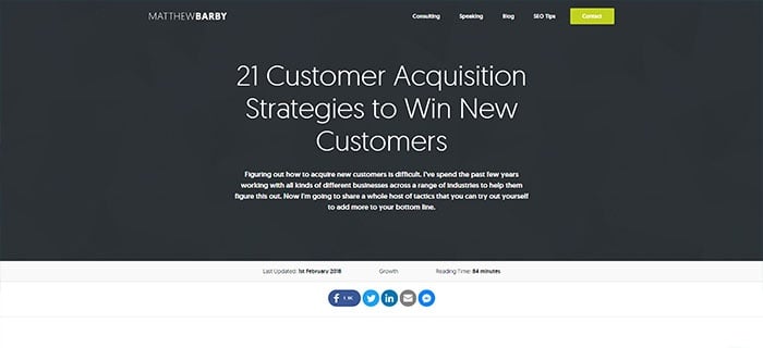 voorbeeld 4 Matthew Barby 21 Customer acquistition strategies