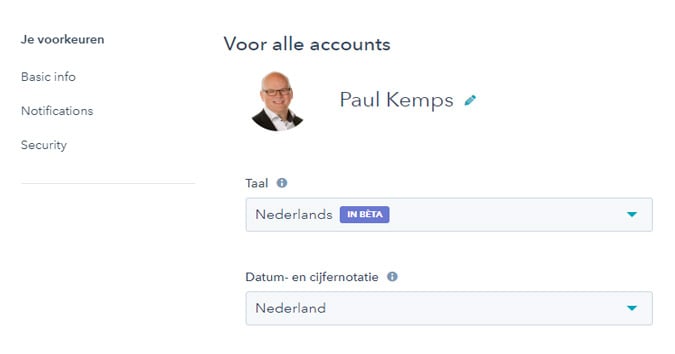 HubSpot is nu volledig beschikbaar in het Nederlands