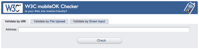 W3C-MobileOK-Checker