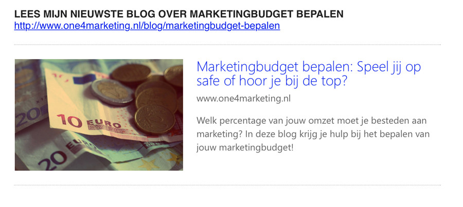 Zet een call-to-action je handtekening!